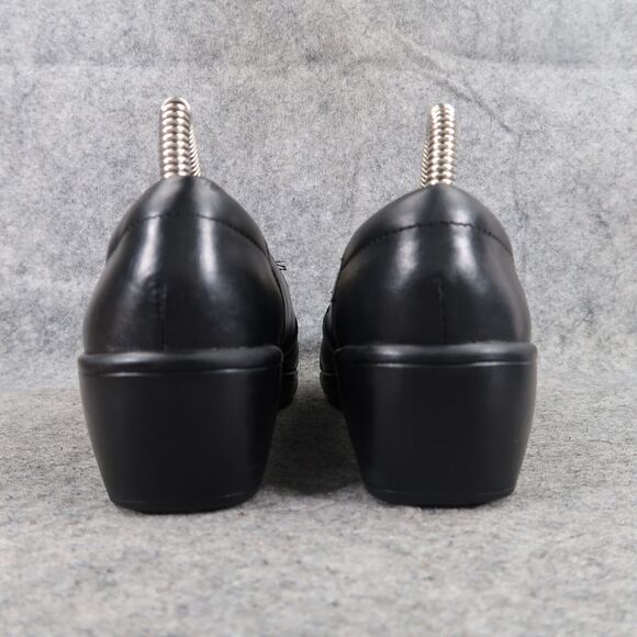 Clarks Shoes Womens 7 Clog Slip On Fashion Comfort Leather Career Walking Black - Picture 5 of 14